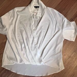 White blouse brand new size large